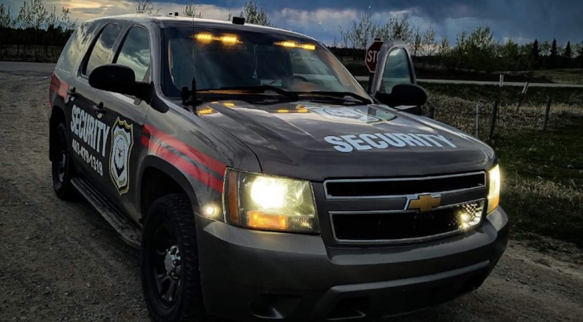 Enforcement Security patrol vehicle on duty